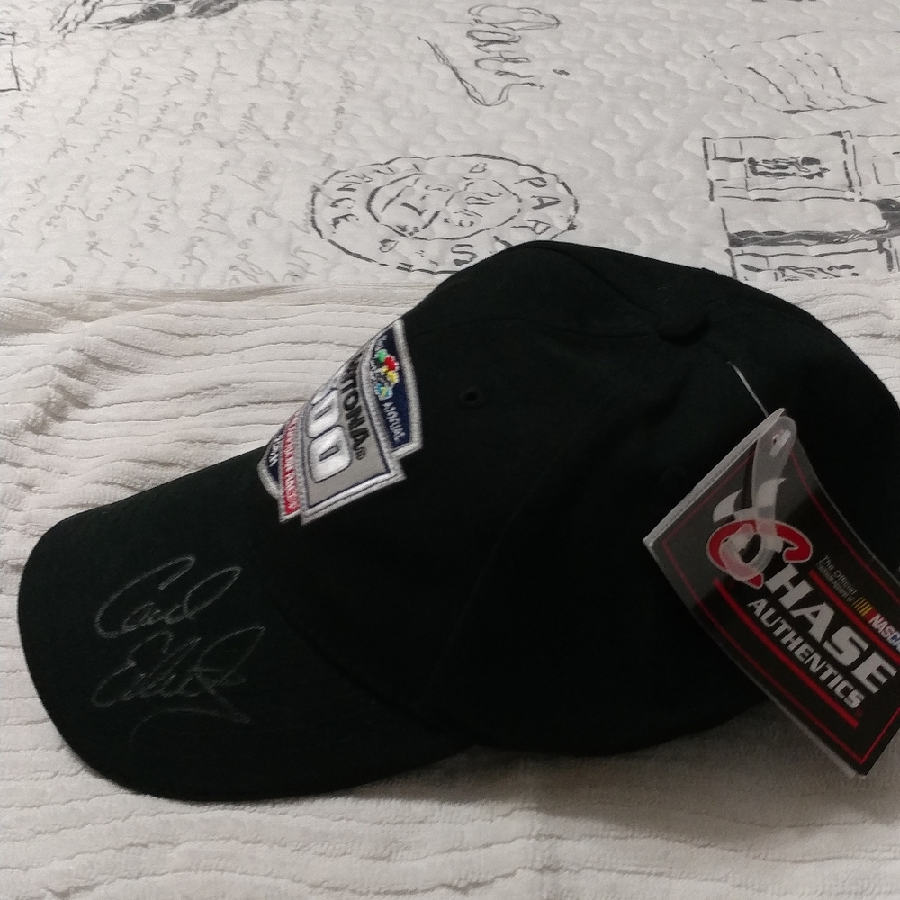 Carl Edwards Daytona 500 Autographed hat